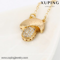 43084 Xuping fashion jewelry gold special design necklace with Synthetic zircon